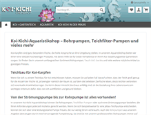 Tablet Screenshot of koi-kichi-onlineshop.de